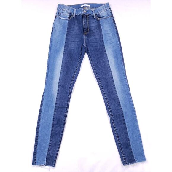 Pacsun High Rise Jegging Womens 26 Two Tone Blue Jean-ish Stretch Jeans Pants‎ - Picture 1 of 10